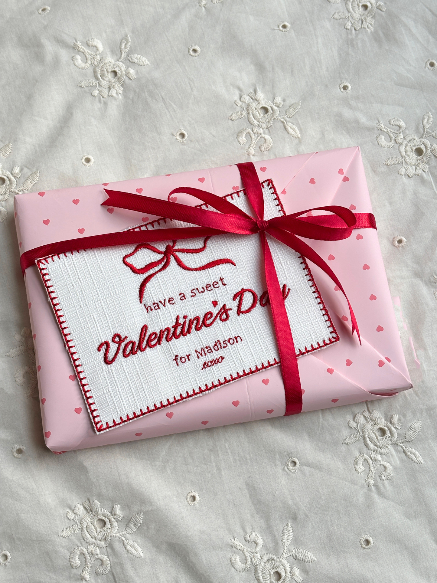 Embroidered Love Card - Sweet Valentines