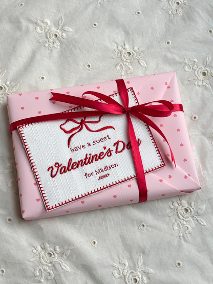 Embroidered Love Card - Sweet Valentines