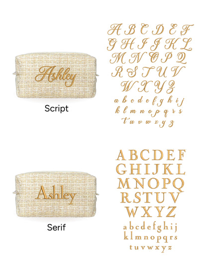 Makeup Pouch - Honey - Custom Name