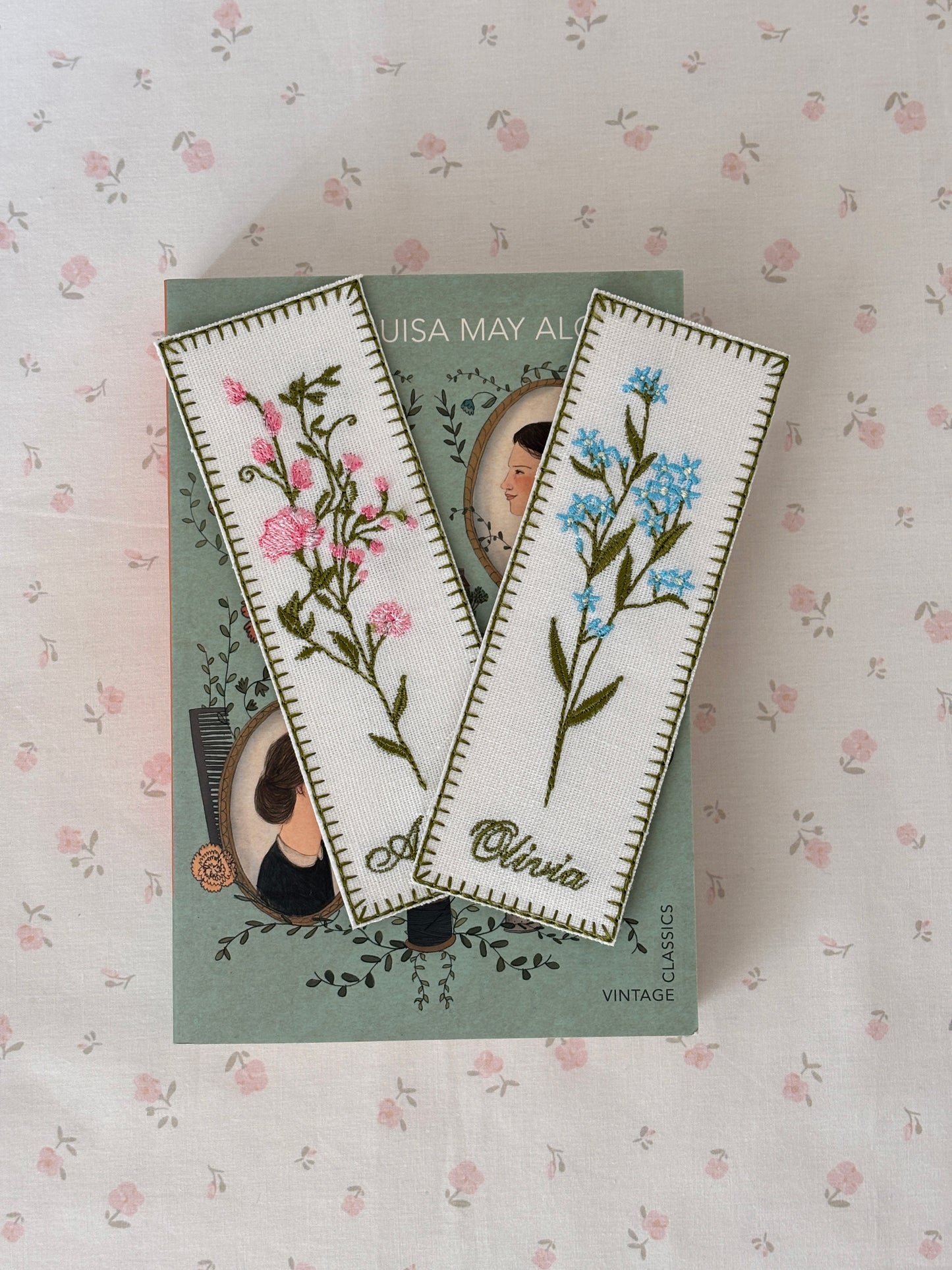 Embroidered Bookmark - Flower