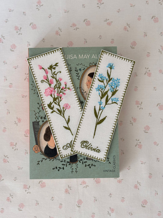 Embroidered Bookmark - Flower