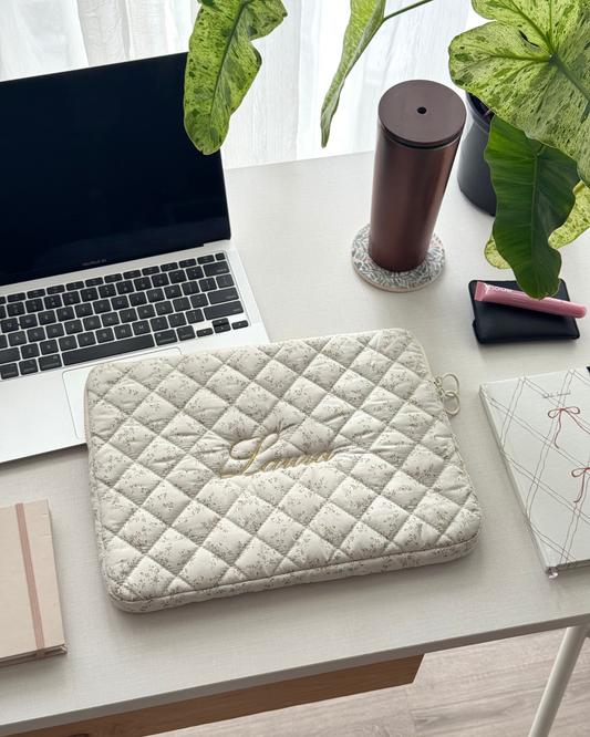 Laptop Sleeve - Ivory Blossom