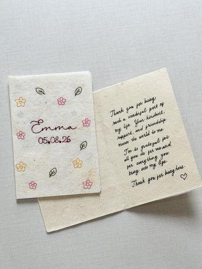 Embroidered Card