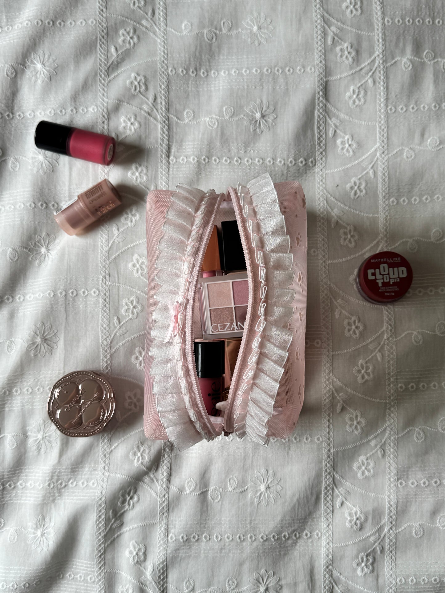 Makeup Pouch - Blush Secret 1 - Custom Name
