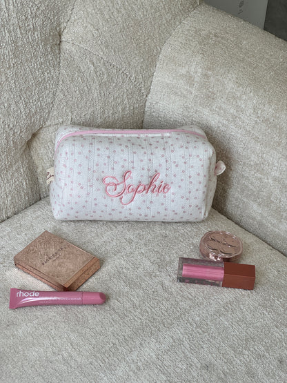 Makeup Pouch - Sweet Meadow - Custom Name