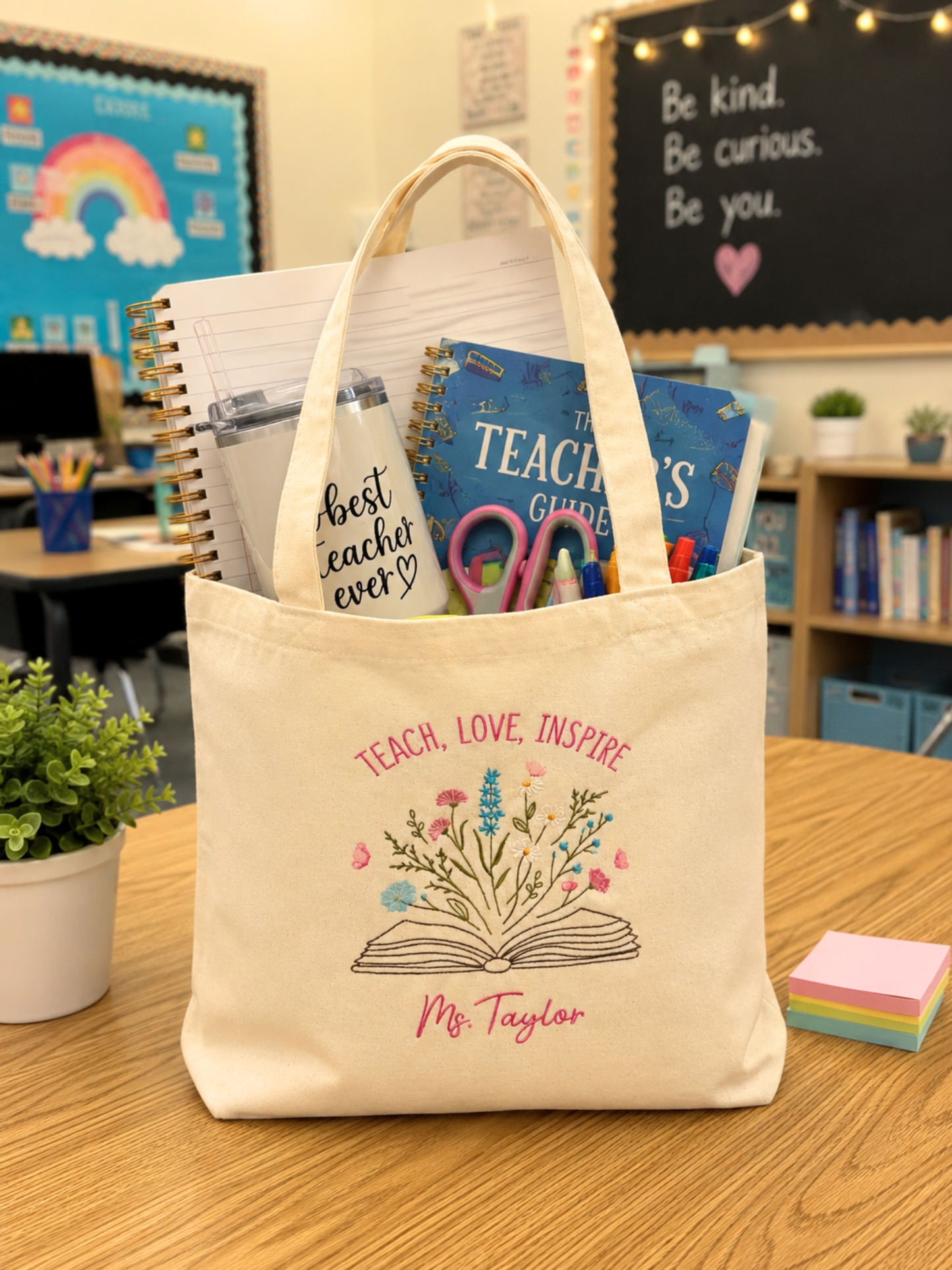 Tote - "Teach. Love. Inspire" - Customizable