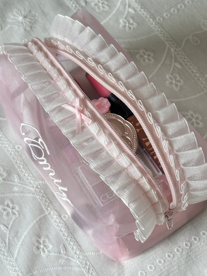 Makeup Pouch - Blush Secret 3 - Custom Name
