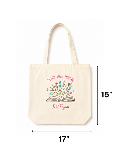 Tote - "Teach. Love. Inspire" - Customizable