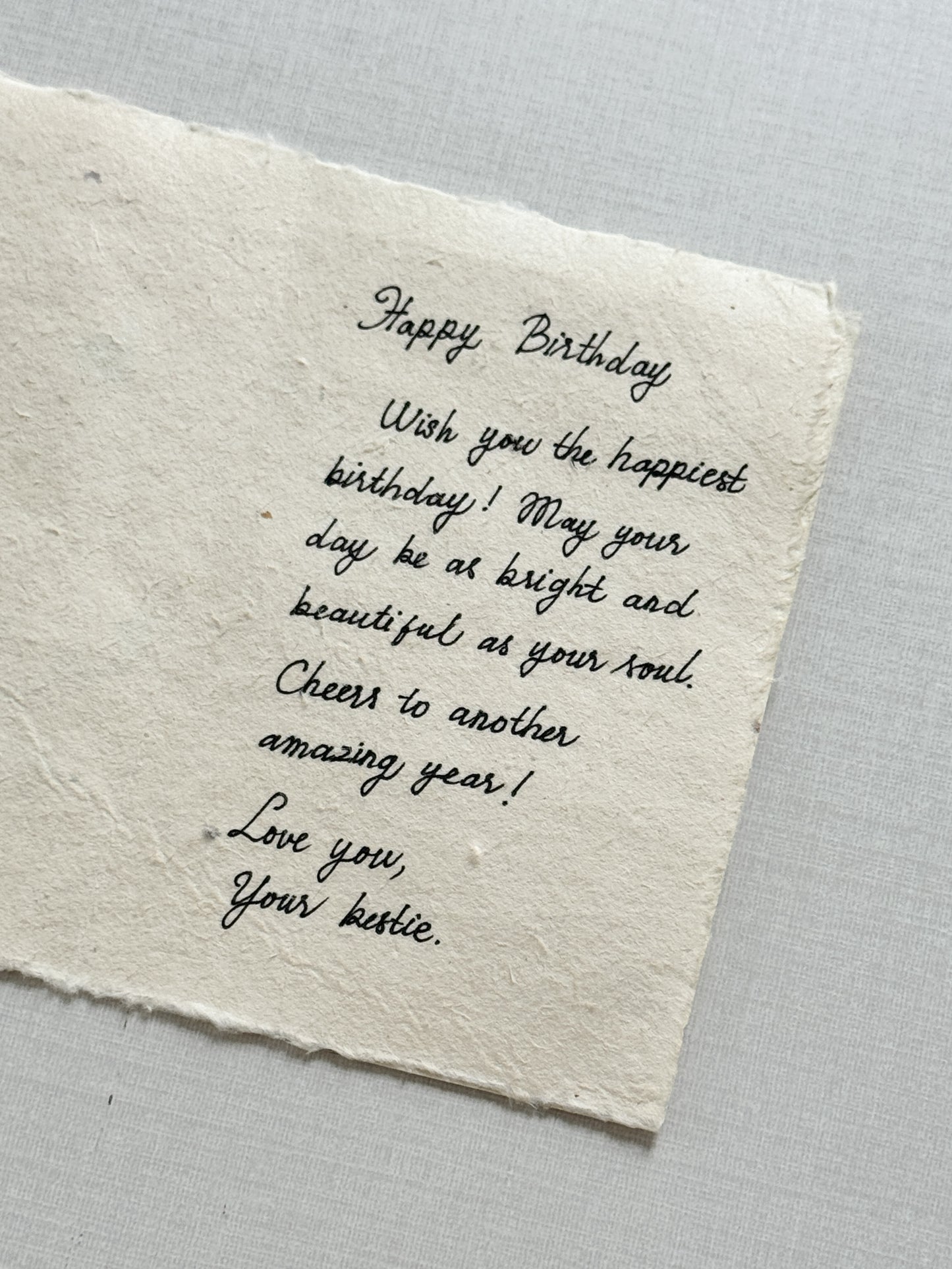 Embroidered Card - For My Bestie