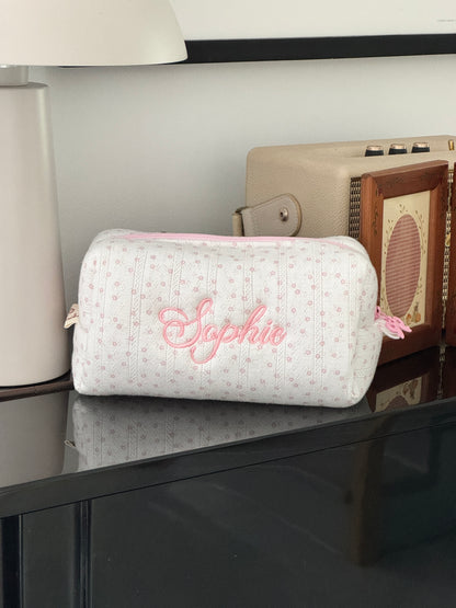 Makeup Pouch - Sweet Meadow - Custom Name