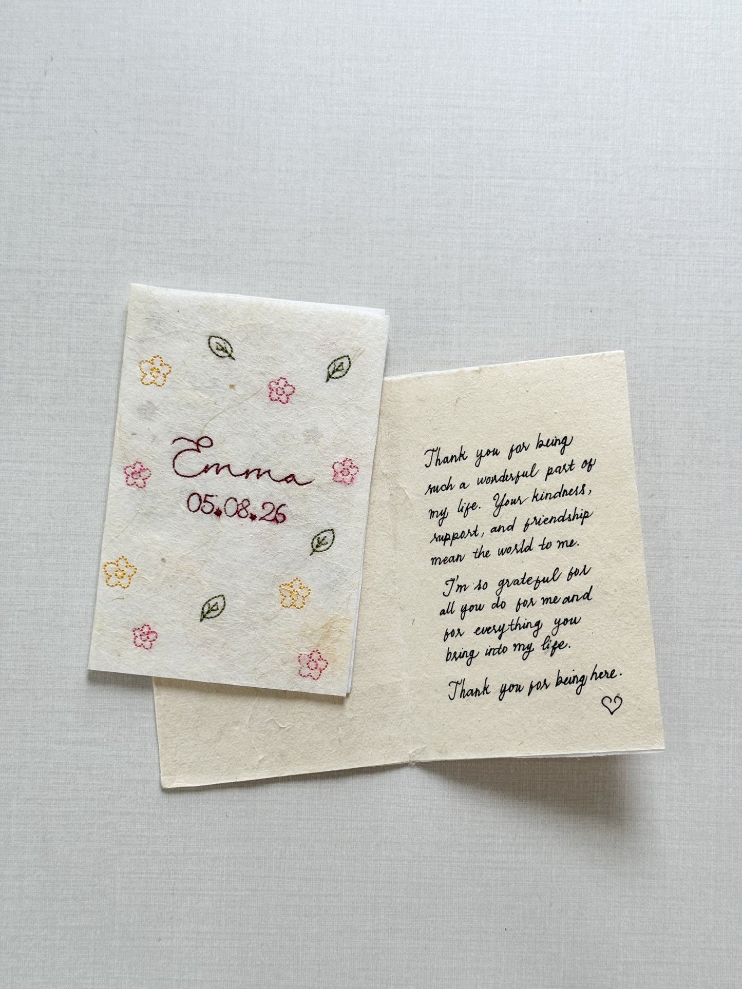 Embroidered Card
