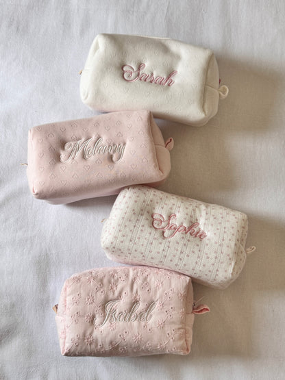 Makeup Pouch - Sweet Meadow - Custom Name