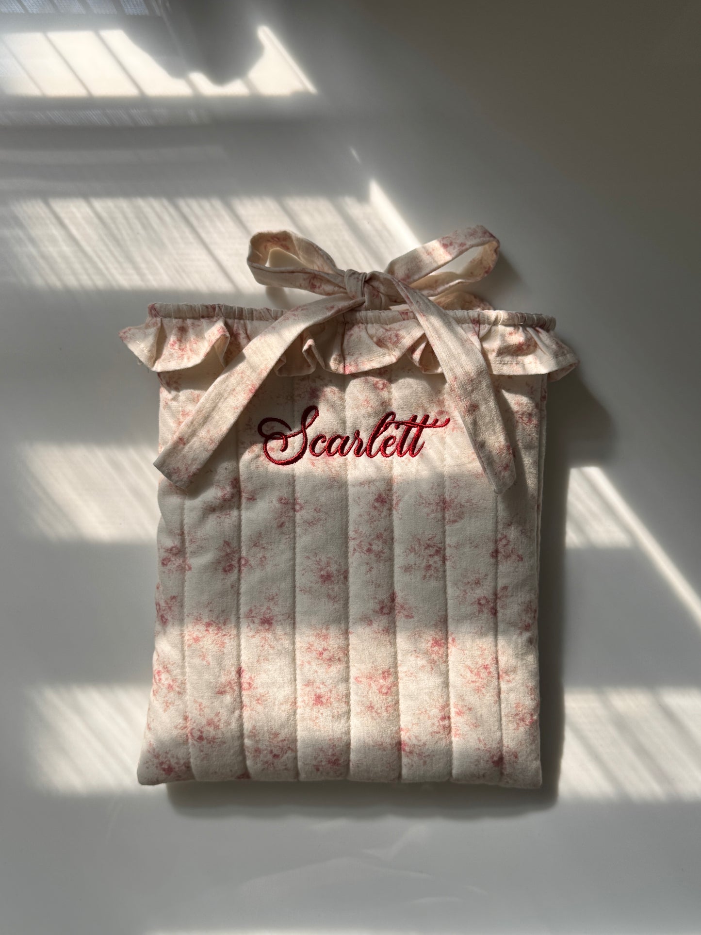 Book Sleeve - Poetic Bloom - Custom Name
