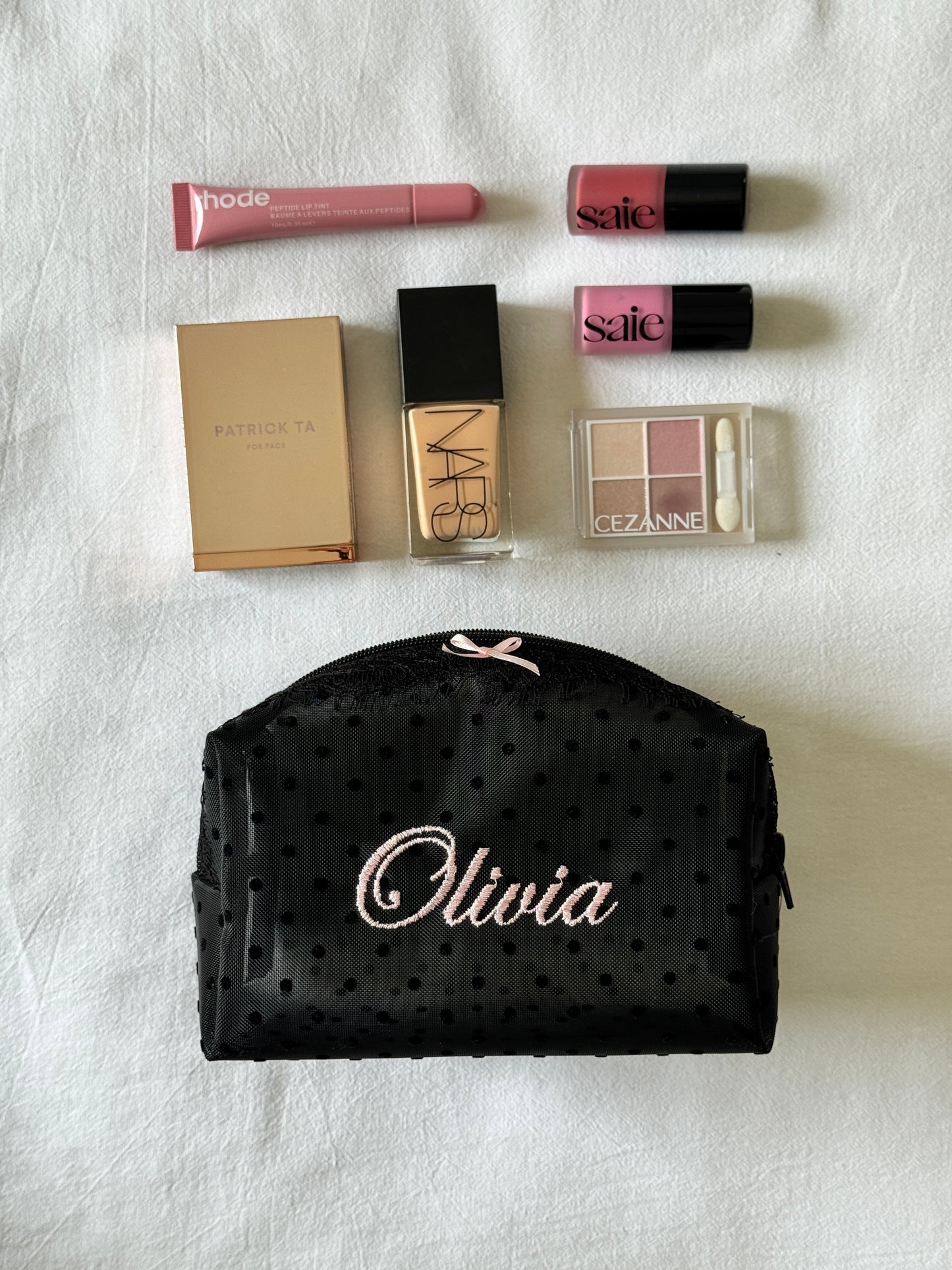 Makeup Pouch - Noir Secret 5 - Custom Name