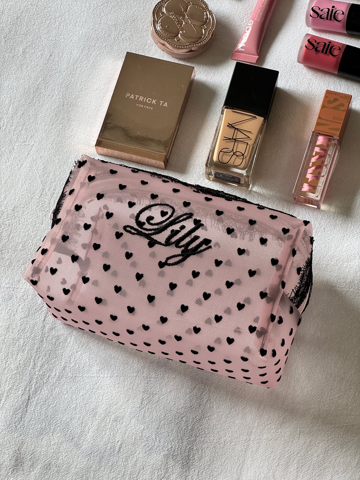 Makeup Pouch - Blush Secret 4 - Custom Name
