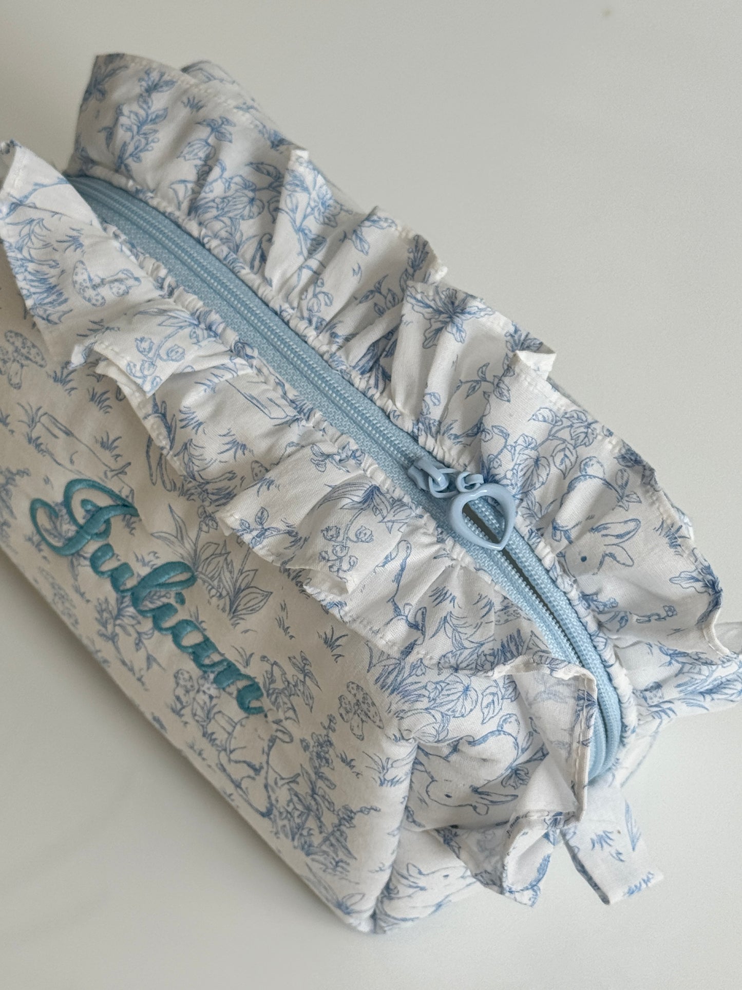 Makeup Pouch - Woodland Toile - Custom Name