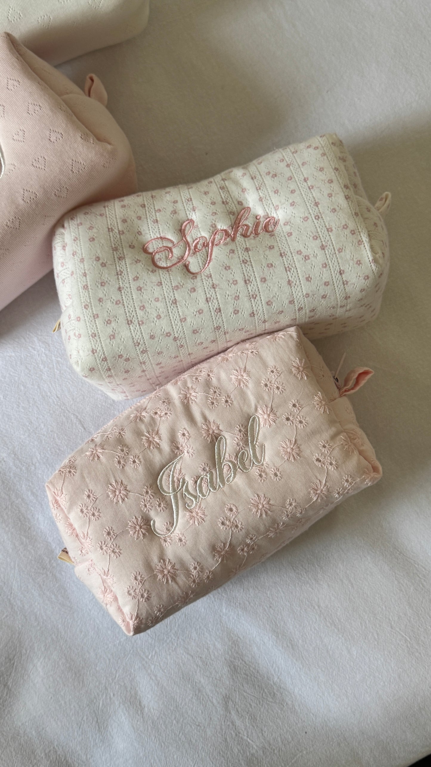 Makeup Pouch - Cherry Blossom - Custom Name