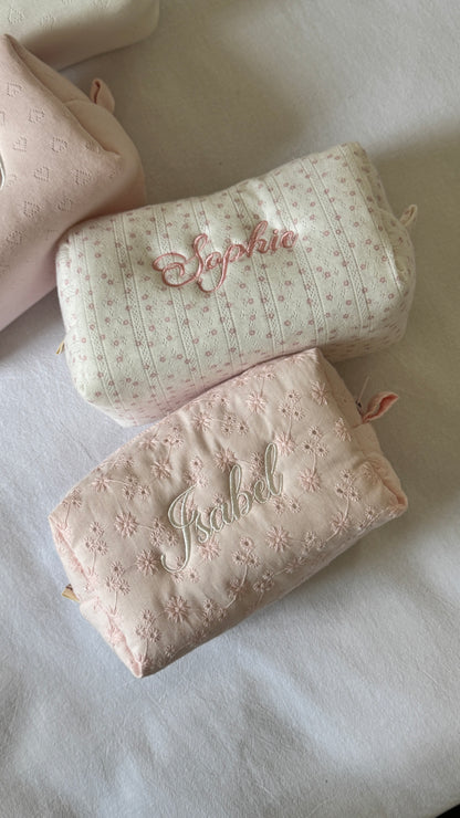 Makeup Pouch - Cherry Blossom - Custom Name