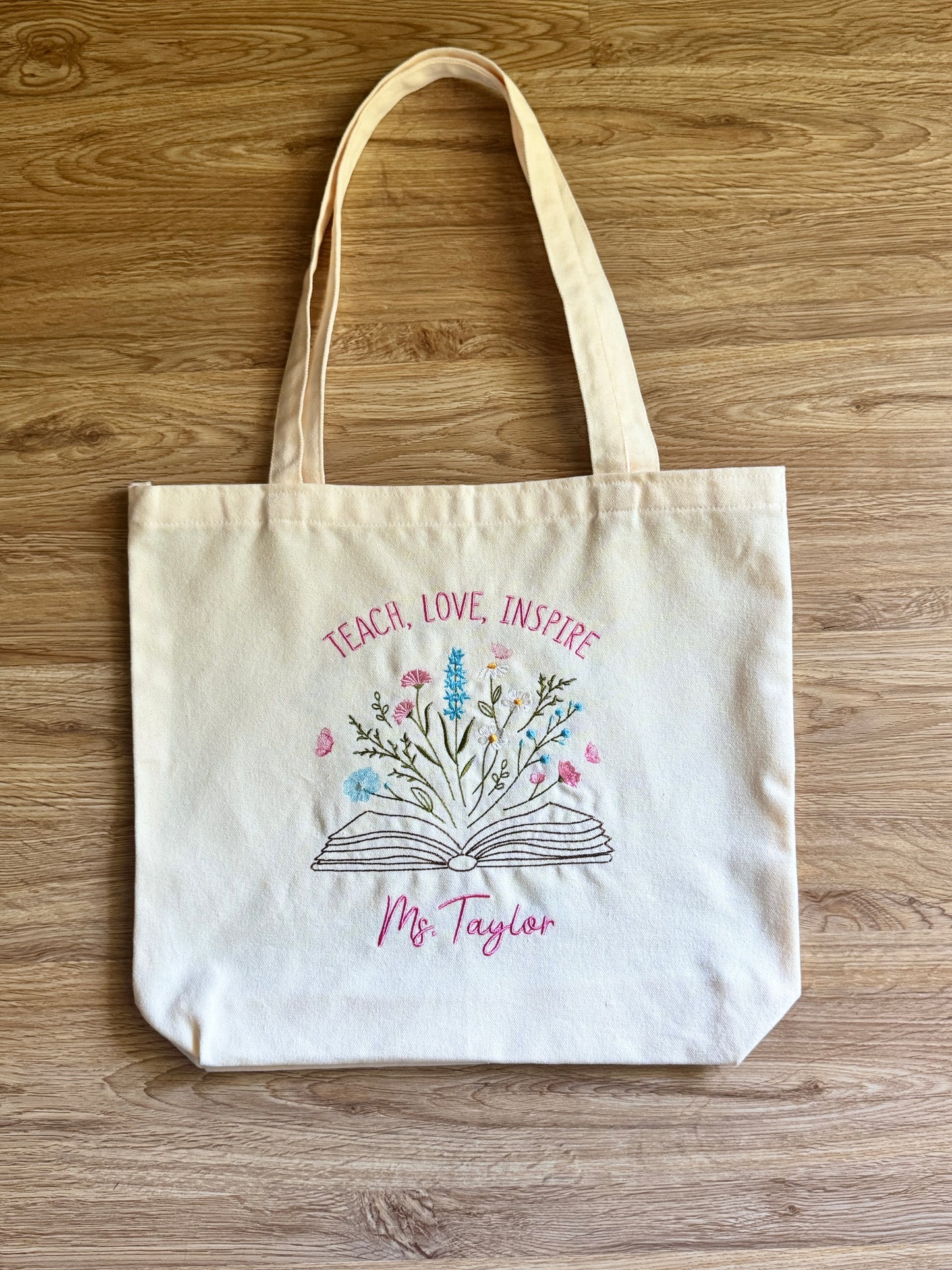 Tote - "Teach. Love. Inspire" - Customizable
