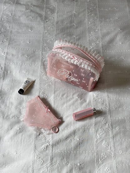 Makeup Pouch - Blush Secret 2 - Custom Name