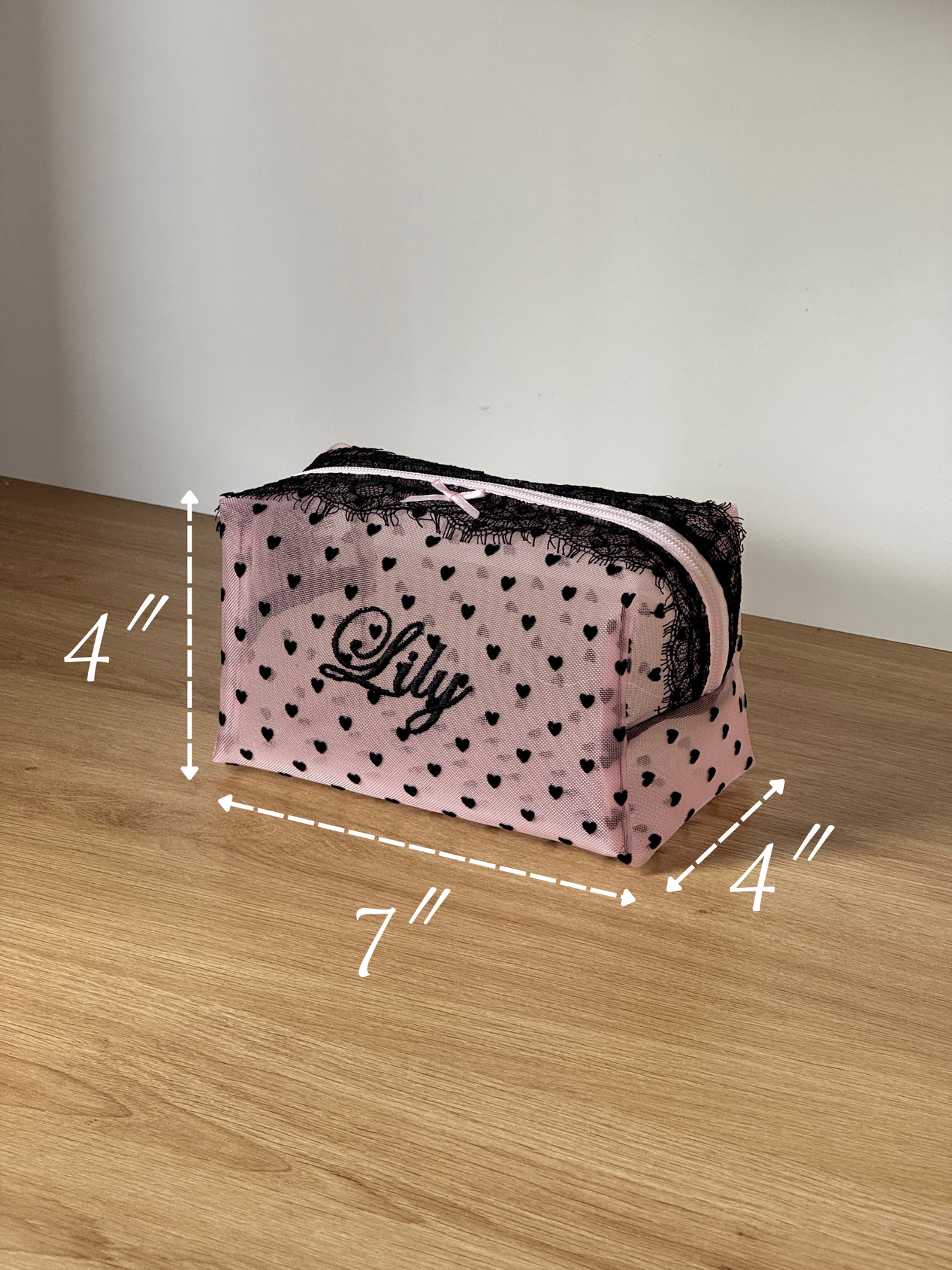 Makeup Pouch - Blush Secret 4 - Custom Name