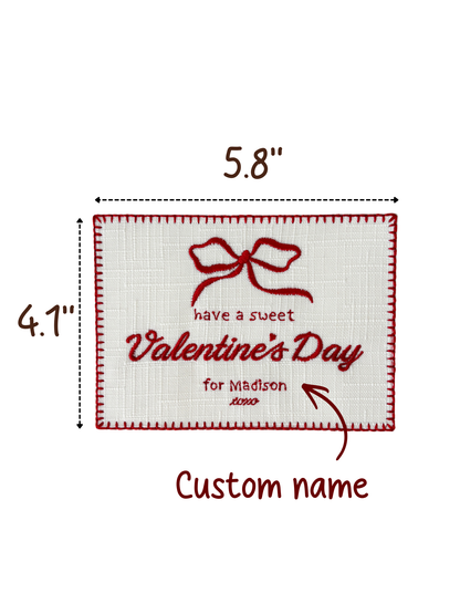 Embroidered Love Card - Sweet Valentines