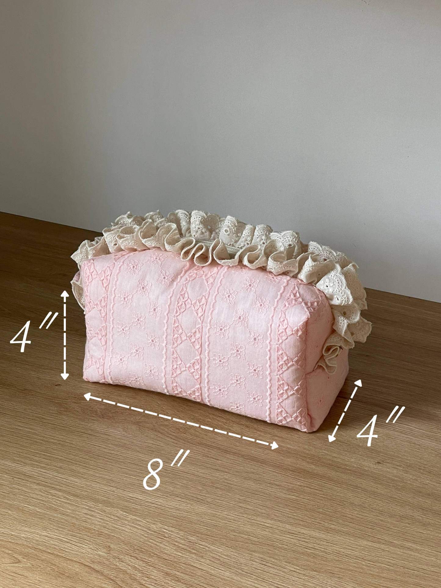 Makeup Pouch - Blush Lace