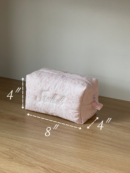 Makeup Pouch - Cherry Blossom - Custom Name