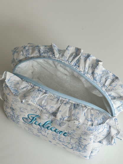 Makeup Pouch - Woodland Toile - Custom Name
