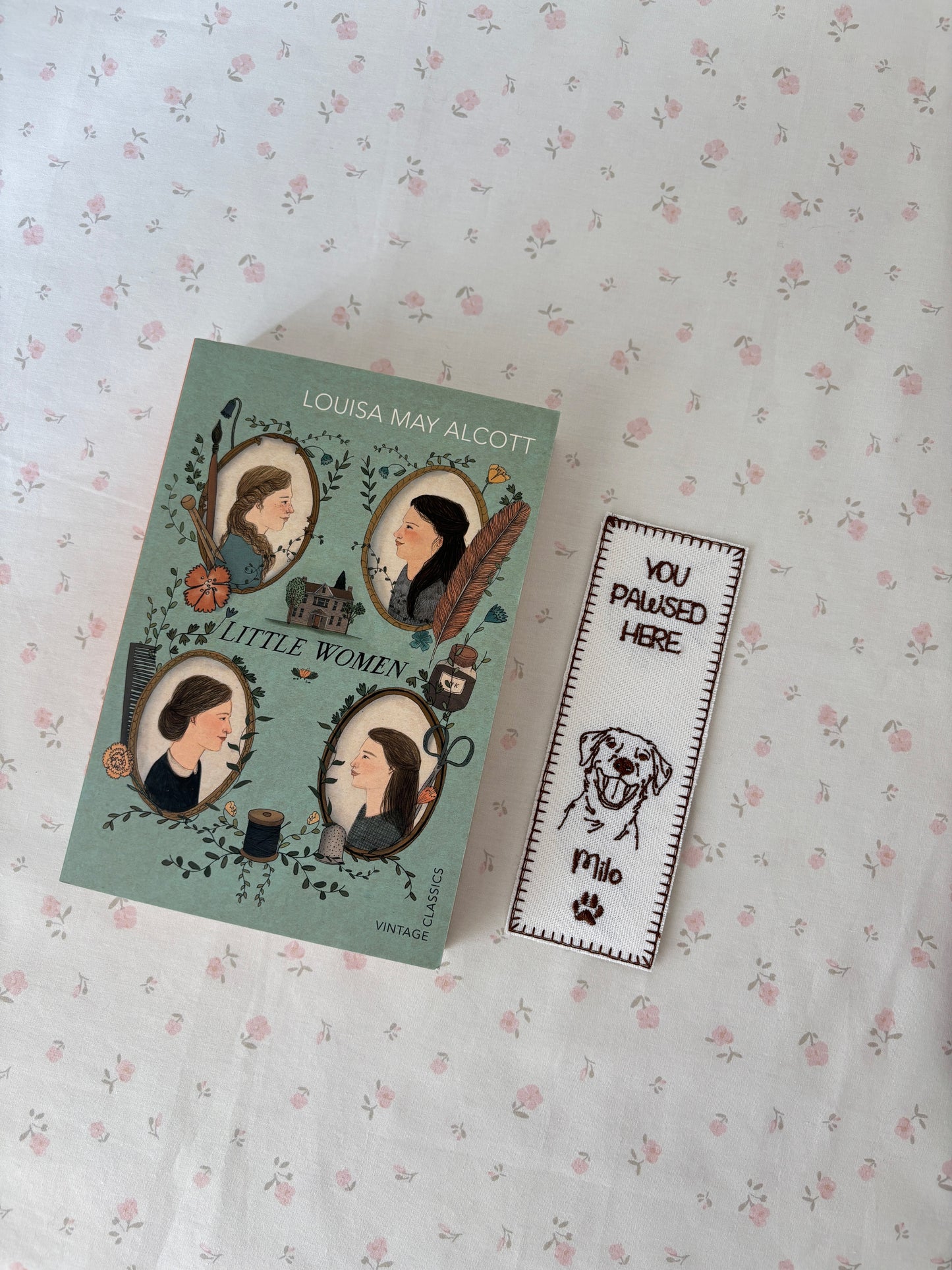 Embroidered Bookmark - Custom Pet Image