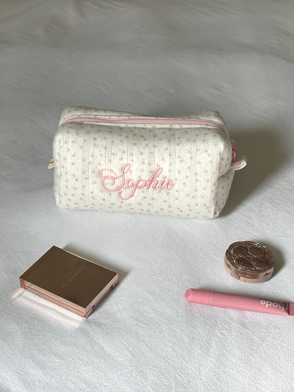 Makeup Pouch - Sweet Meadow - Custom Name