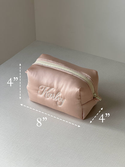 Makeup Pouch - Silk Dream - Custom Name