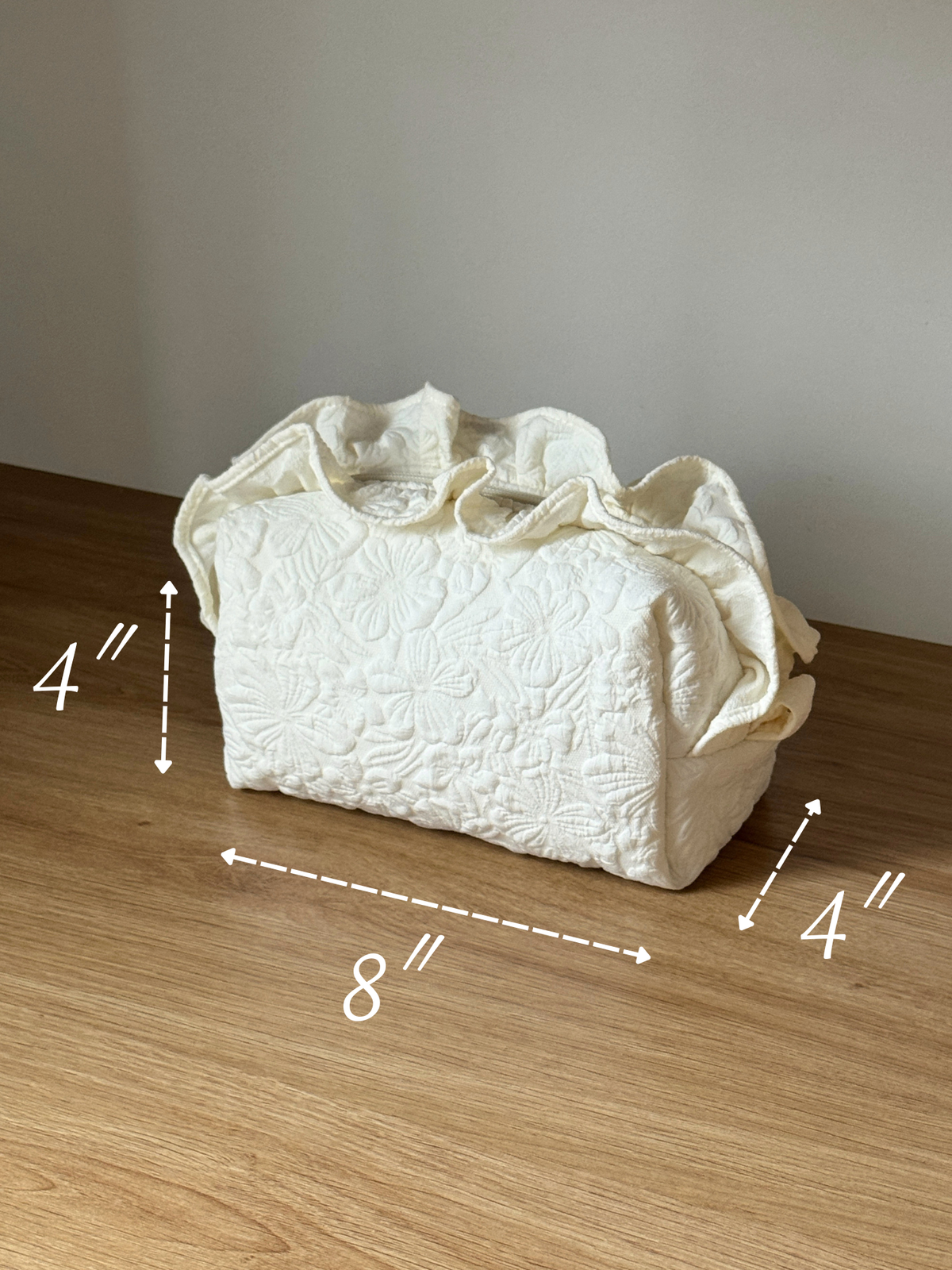 Makeup Pouch - White Garden 2