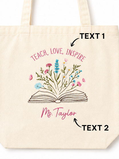 Tote - "Teach. Love. Inspire" - Customizable