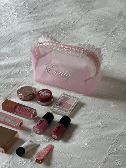 Makeup Pouch - Blush Secret 3 - Custom Name