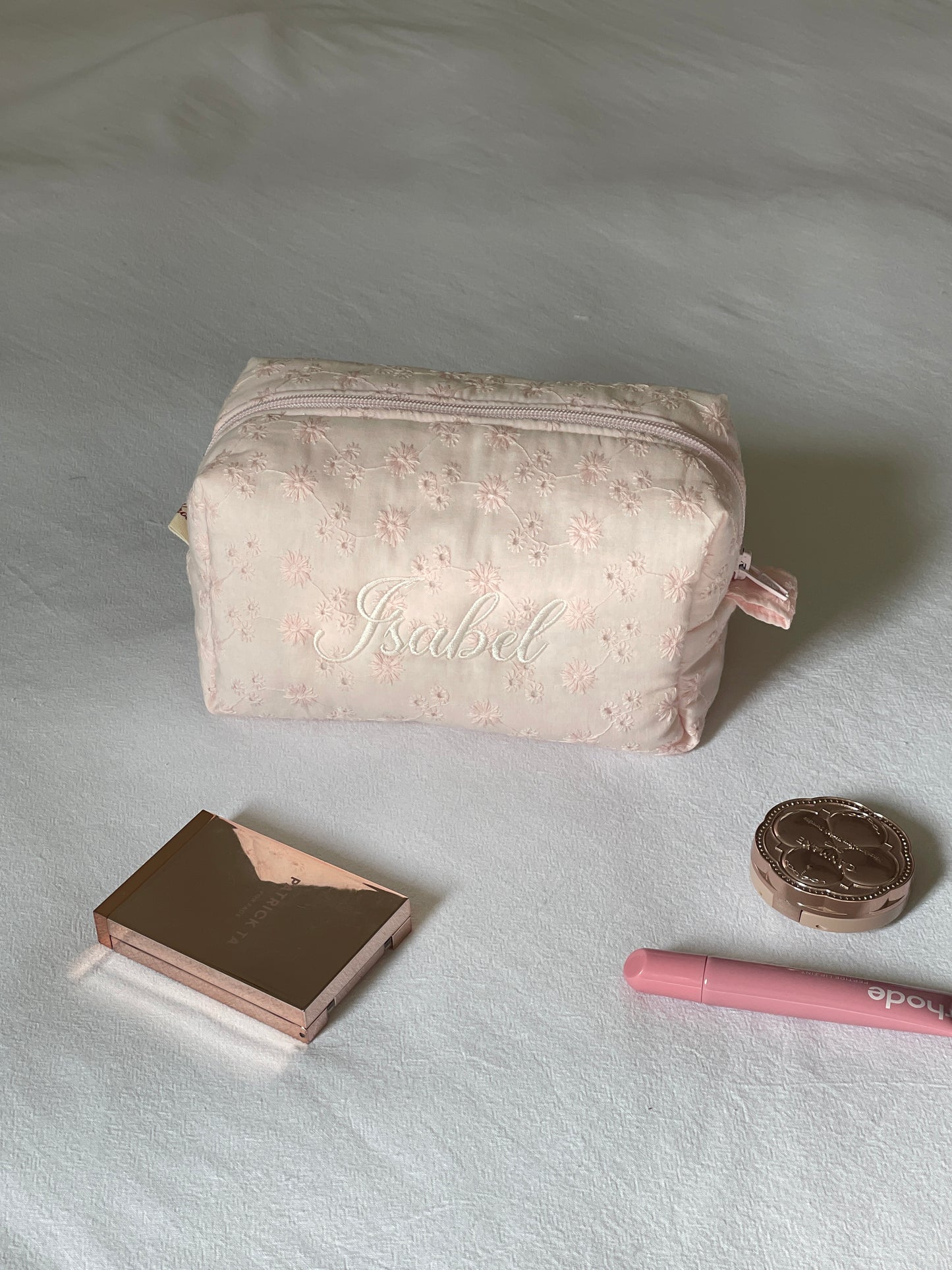 Makeup Pouch - Cherry Blossom - Custom Name