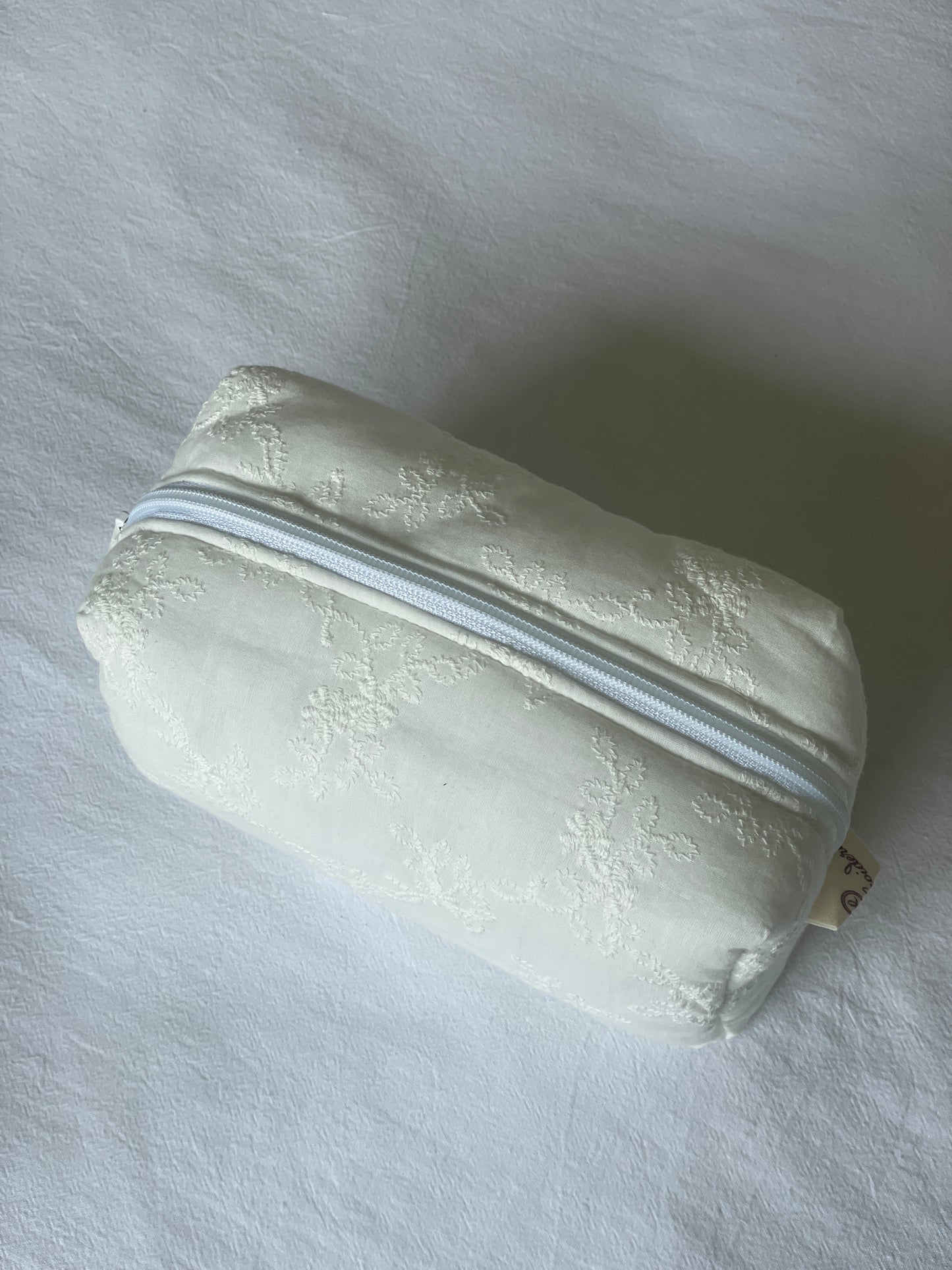 Makeup Pouch - White Bloom