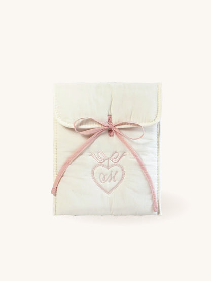 Personalized iPad Case with Embroidered Name & Bow - 11 inches