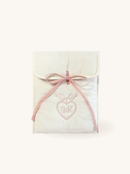 Personalized iPad Case with Embroidered Name & Bow - 11 inches