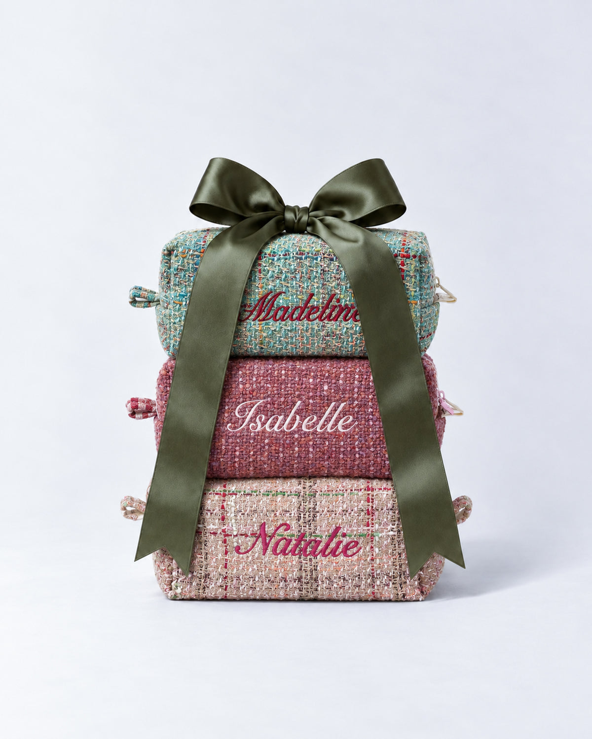 Makeup Pouch - Sea Glass - Custom Name