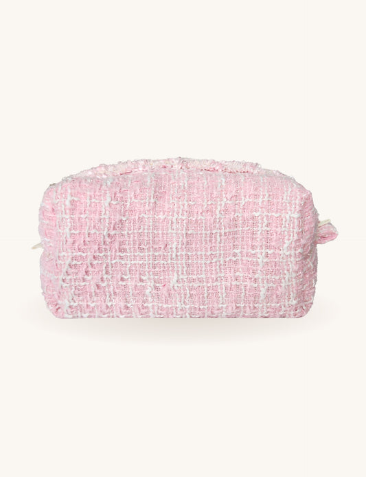 Makeup Pouch - Blush Tweed