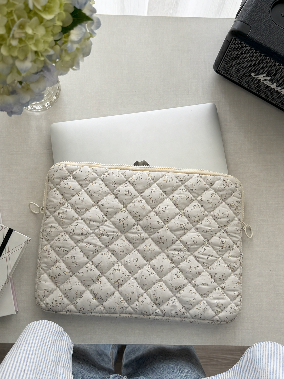 Laptop Sleeve - Ivory Blossom