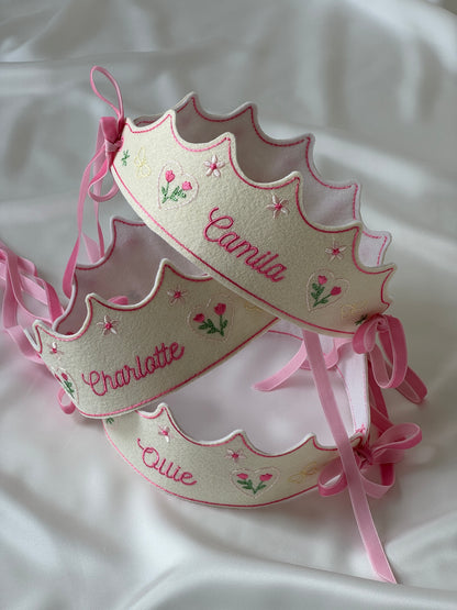 Embroidered Crown - Spring