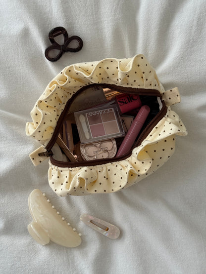 Makeup Pouch - Polka 2 - Custom Name