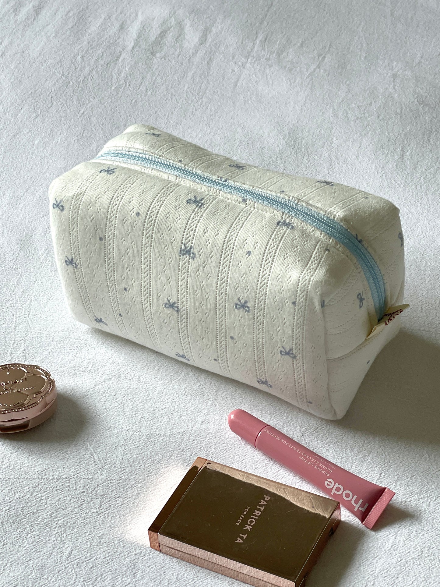 Makeup Pouch - Blue Ribbon