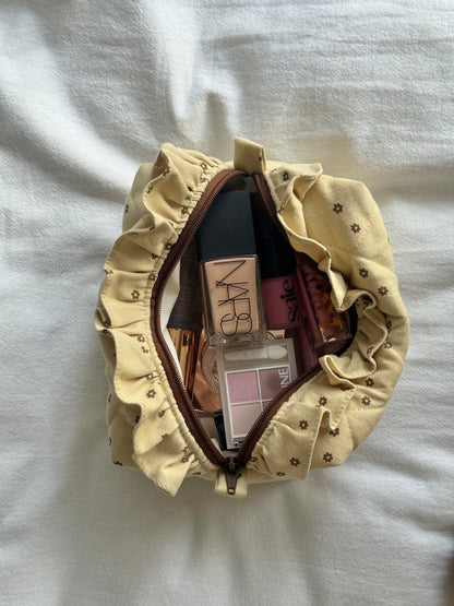 Makeup Pouch - Cappuccino 2 - Custom Name