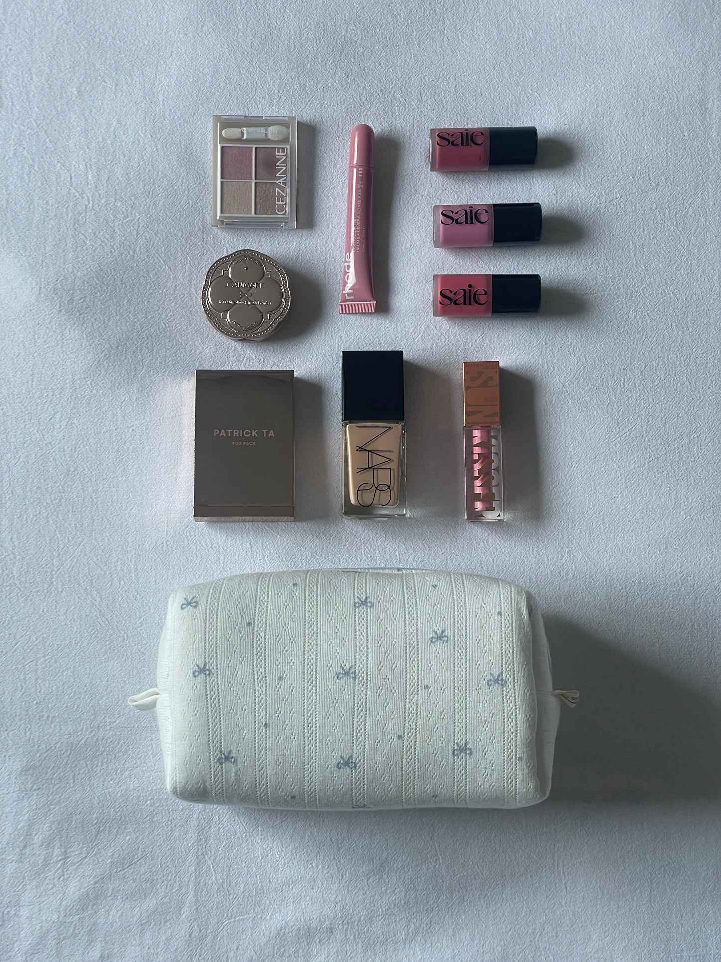Makeup Pouch - Blue Ribbon