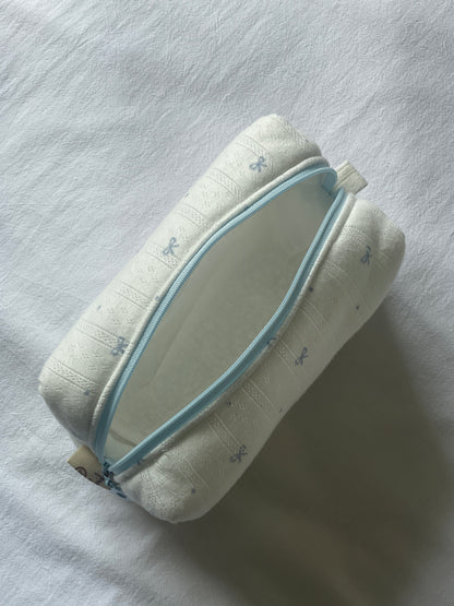 Makeup Pouch - Blue Ribbon