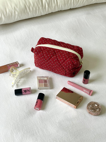 Makeup Pouch - Red Clover