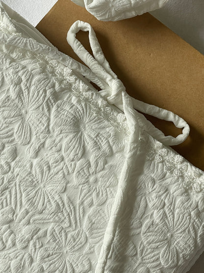 Book Sleeve - White Garden